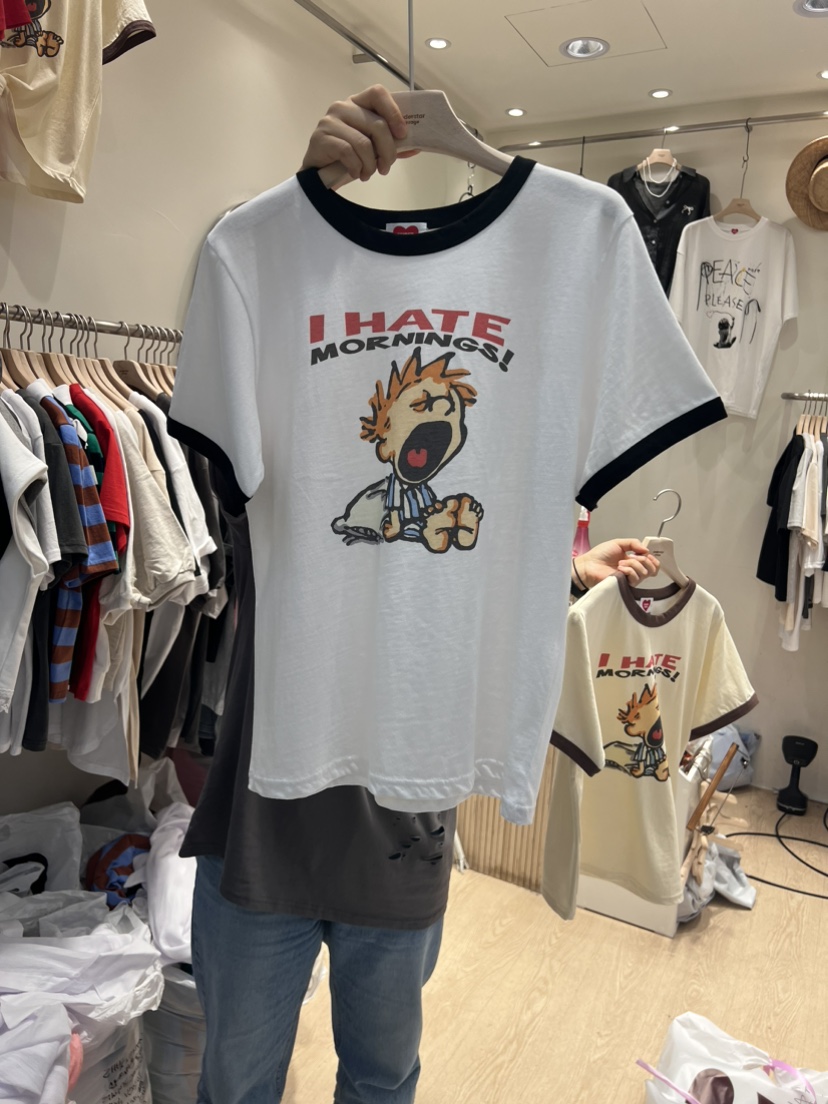 UNDERSTAR_VINTAGE韓國直郵女裝新品人氣熱賣休閑職業時尚T恤UNDERSTAR_VINTAGET恤圖色3