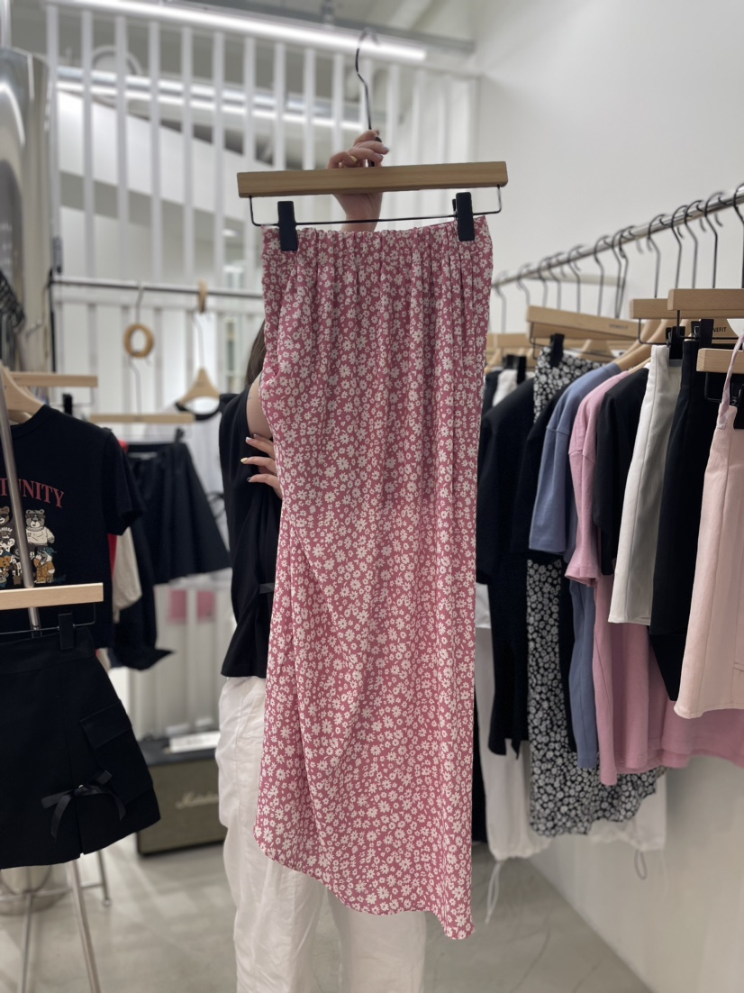 VENEFIT直郵韓國代購女裝新品休閑熱賣24春夏真品職業長裙VENEFIT/JENNIE長裙