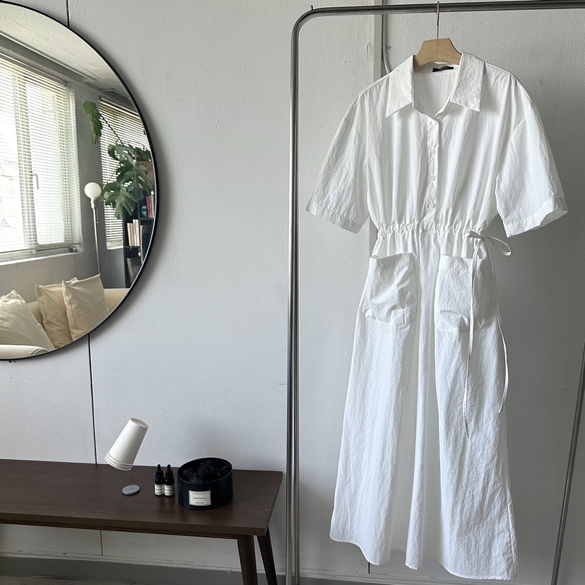 BONHEUR韓國直郵東大門代購女裝新品24春夏熱賣連衣裙口袋CHARMING連衣裙