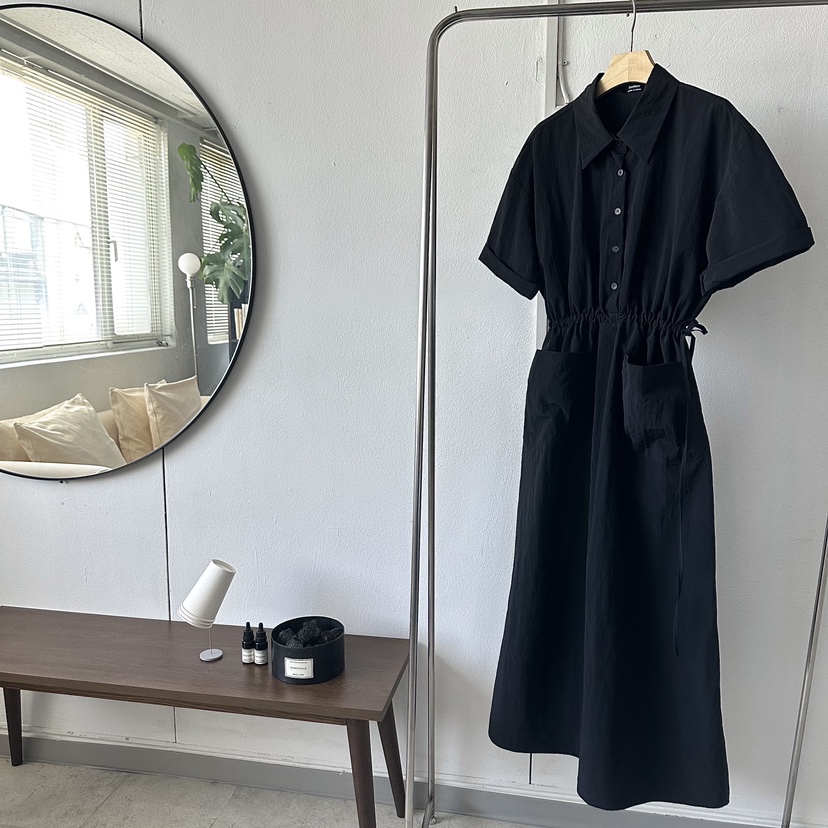 BONHEUR韓國直郵東大門代購女裝新品24春夏熱賣連衣裙口袋CHARMING連衣裙