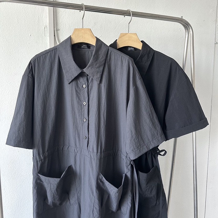 BONHEUR韓國直郵東大門代購女裝新品24春夏熱賣連衣裙口袋CHARMING連衣裙