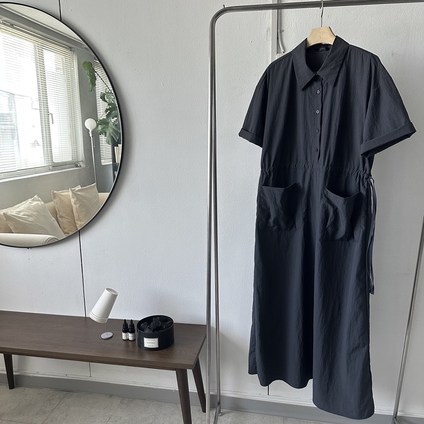 BONHEUR韓國直郵東大門代購女裝新品24春夏熱賣連衣裙口袋CHARMING連衣裙