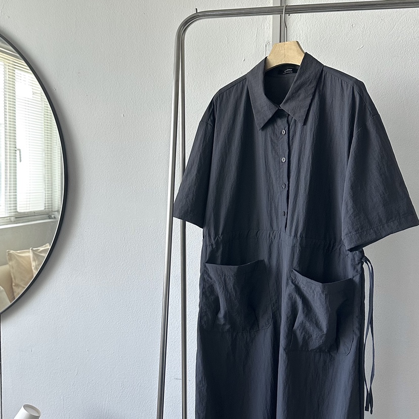 BONHEUR韓國直郵東大門代購女裝新品24春夏熱賣連衣裙口袋CHARMING連衣裙