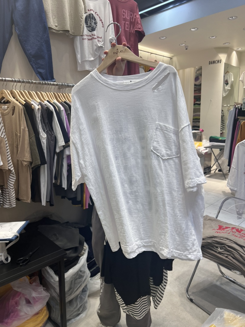 REPLAY韓國直郵東大門實拍女裝新品職業推薦24春夏休閑T恤REPLAYT恤