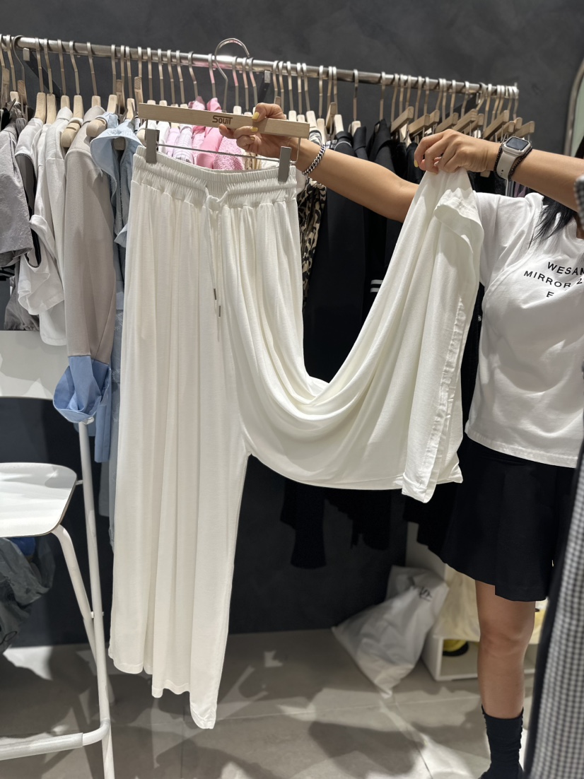 SOUIT韓國直郵東大門代購女裝新品24春夏時尚真品休閑褲喇叭SOUIT by mabel-L休閑褲