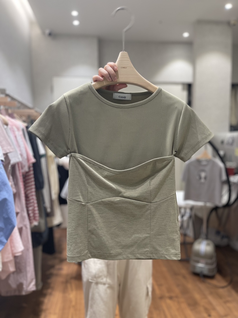 Comely直郵韓國代購女士新品24春夏熱賣時尚休閑套裝兩件套COMELY套裝圖色2
