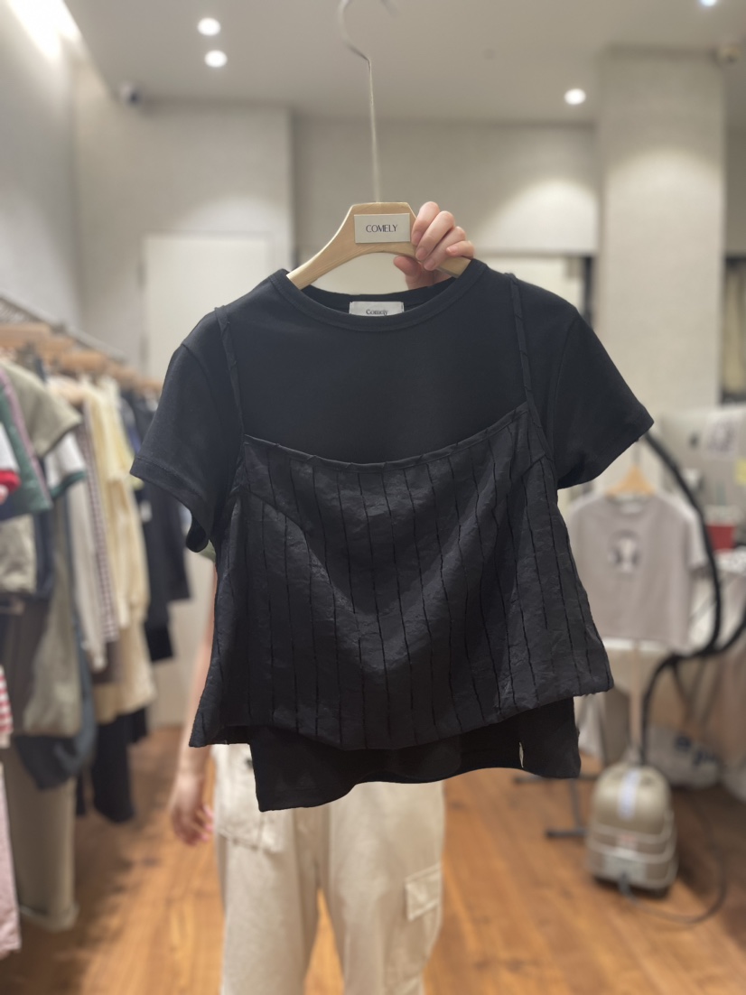 Comely直郵韓國代購女士新款24春夏熱賣吊帶背心不含內搭COMELY吊帶/背心圖色3