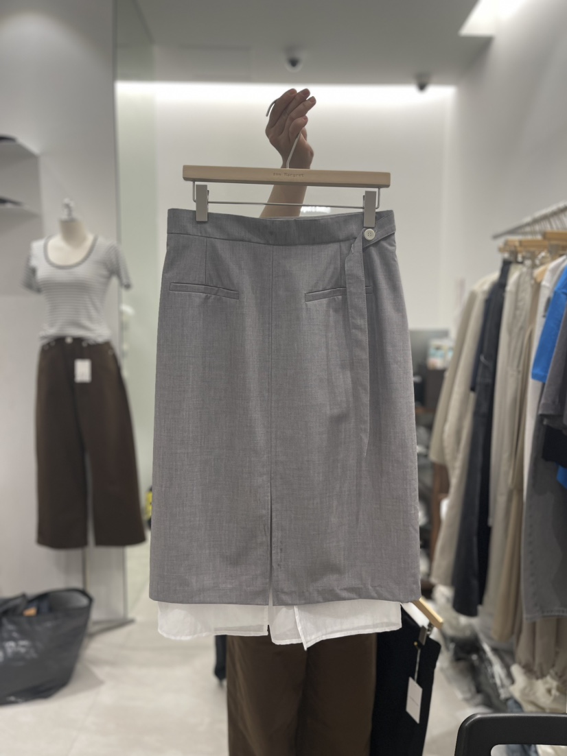 GRETA.Y直郵韓國代購女裝新品休閑真品職業24春夏推薦長裙GRETA.Y長裙