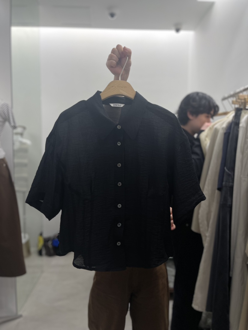 GRETA.Y直郵韓國代購女裝新品時尚24春夏真品襯衫蕾絲衫GRETA.Y襯衫/蕾絲衫圖色3