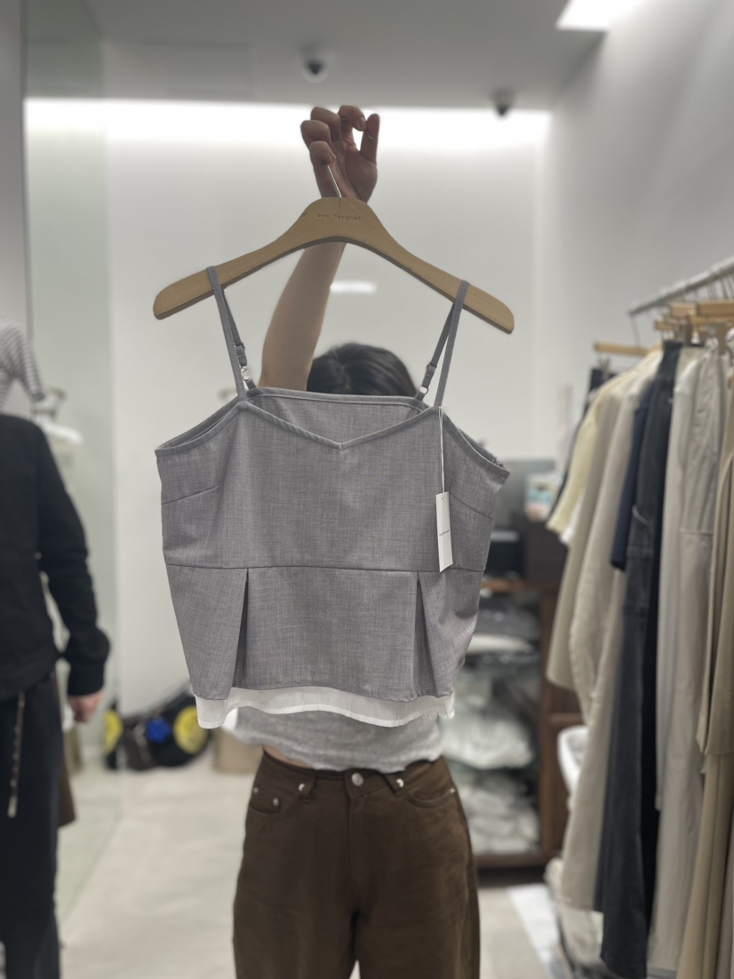 GRETA.Y韓國直郵女裝新款24春夏推薦休閑熱賣人氣吊帶背心GRETA.Y吊帶/背心圖色1