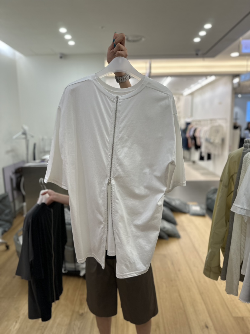 MAINT韓國直郵東大門實拍女裝新品時尚休閑人氣推薦T恤拉鏈MAINTT恤