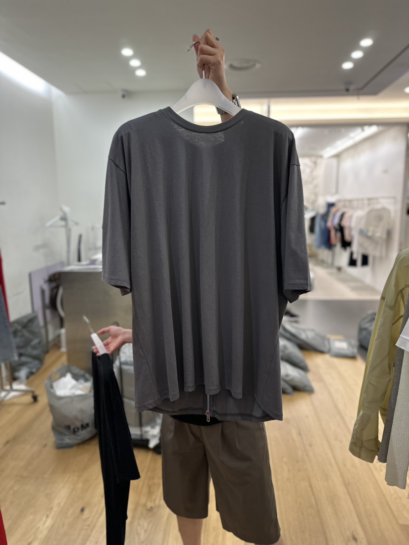 MAINT韓國直郵東大門實拍女裝新品時尚休閑人氣推薦T恤拉鏈MAINTT恤圖色2