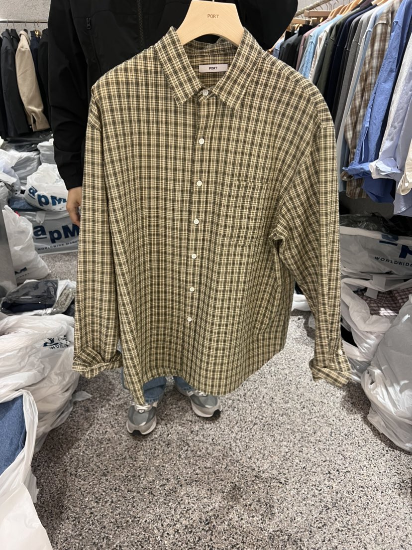 PORT直郵韓國代購女士新品人氣24春夏休閑職業襯衫蕾絲衫PORT-男裝襯衫/蕾絲衫