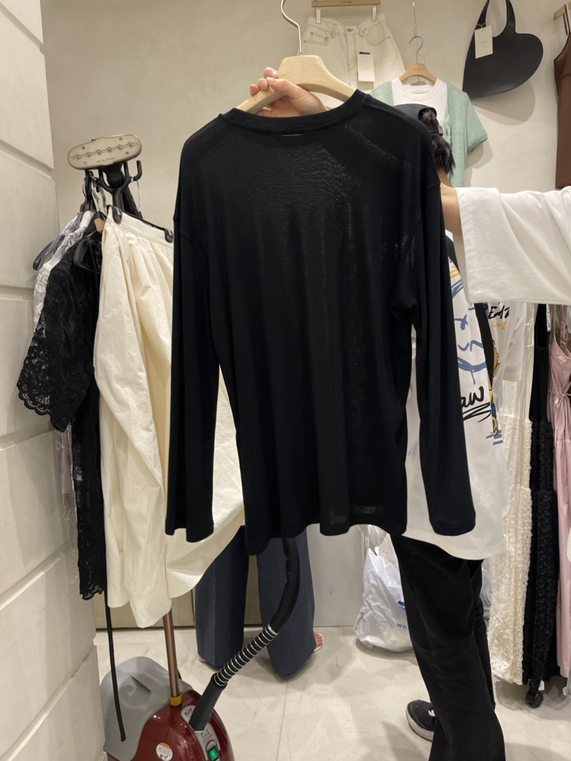 SALONDEMAG韓國直郵東大門實拍女士新品真品24春夏長袖T恤SALONDEMAG長袖T恤