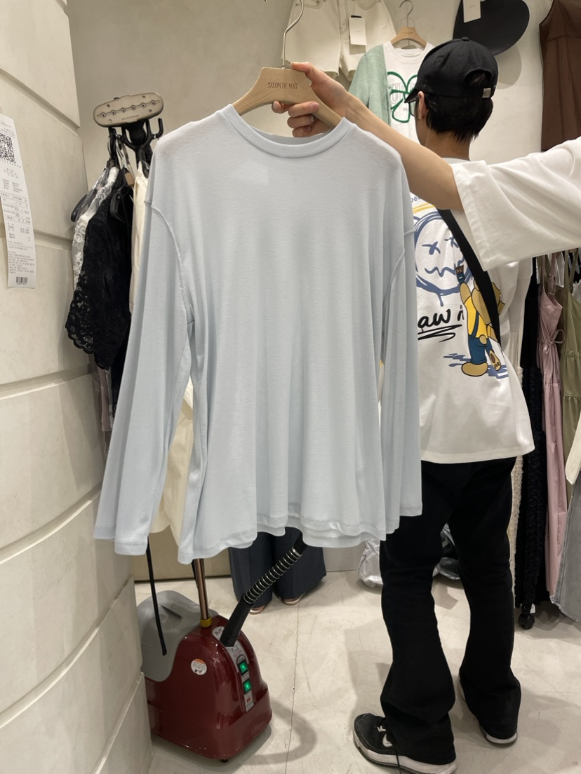 SALONDEMAG韓國直郵東大門實拍女士新品真品24春夏長袖T恤SALONDEMAG長袖T恤圖色2