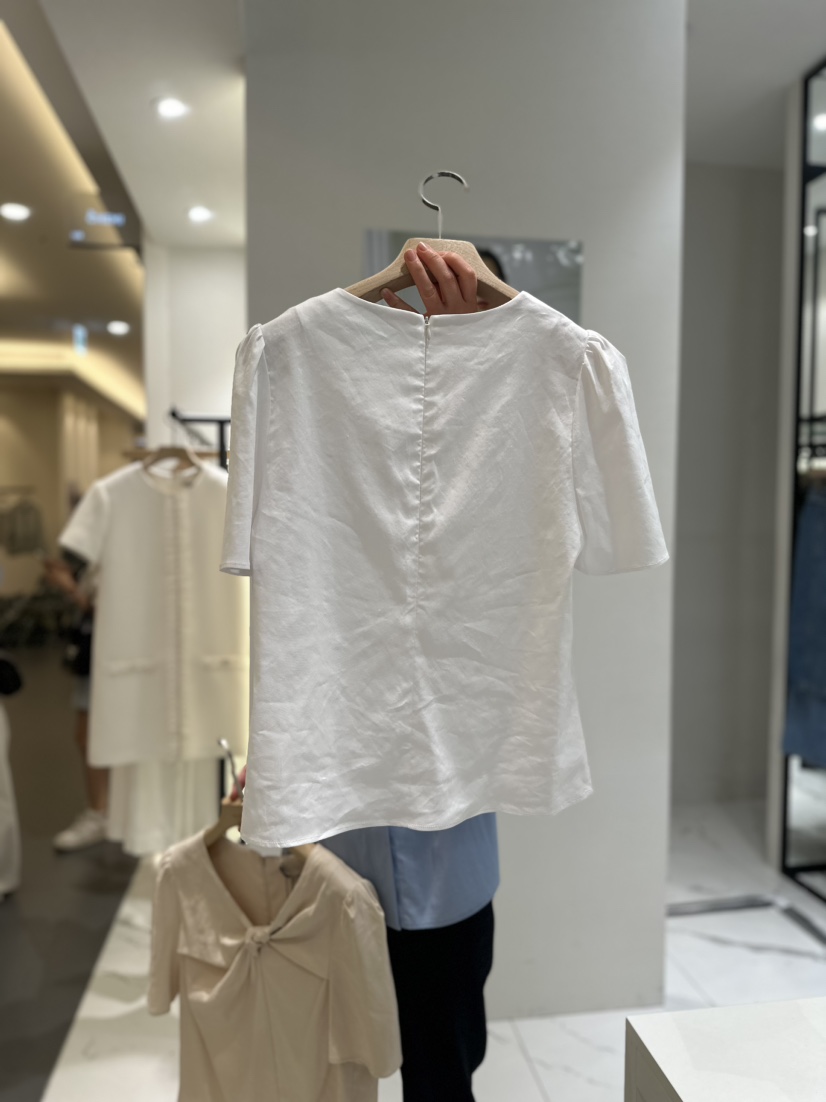 THE CHEMI韓國直郵東大門實拍女裝新品推薦休閑襯衫蕾絲衫WATER/RIVER襯衫/蕾絲衫