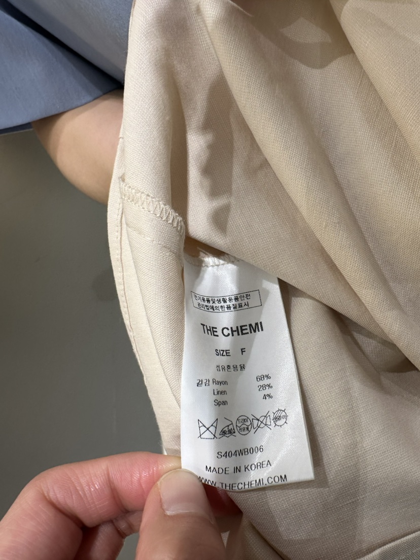 THE CHEMI韓國直郵東大門實拍女裝新品推薦休閑襯衫蕾絲衫WATER/RIVER襯衫/蕾絲衫