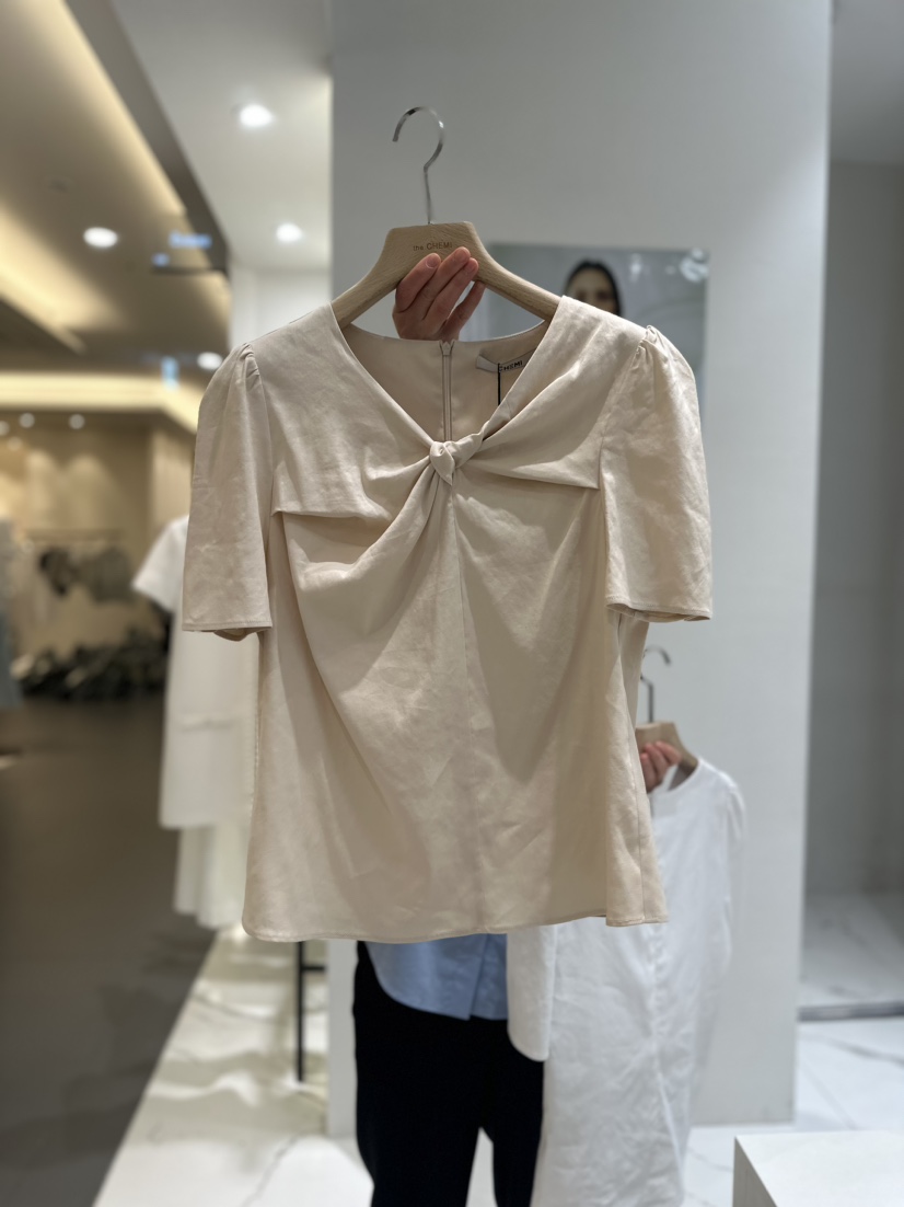 THE CHEMI韓國直郵東大門實拍女裝新品推薦休閑襯衫蕾絲衫WATER/RIVER襯衫/蕾絲衫圖色2