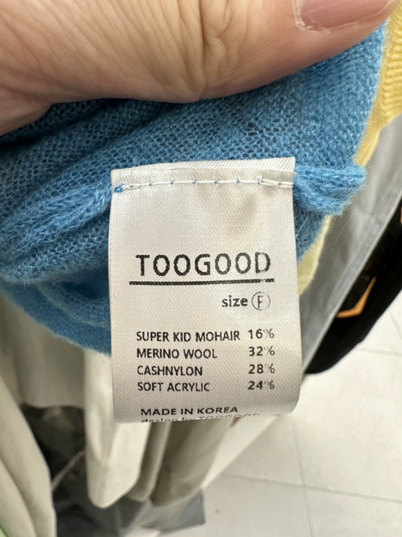 TOOGOOD韓國直郵東大門代購女裝新品24春夏職業真品針織衫TOOGOOD針織衫