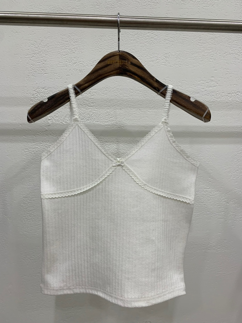 BANI BLUBH韓國直郵東大門代購女裝新品職業24春夏T恤蕾絲BANI BLUSHT恤