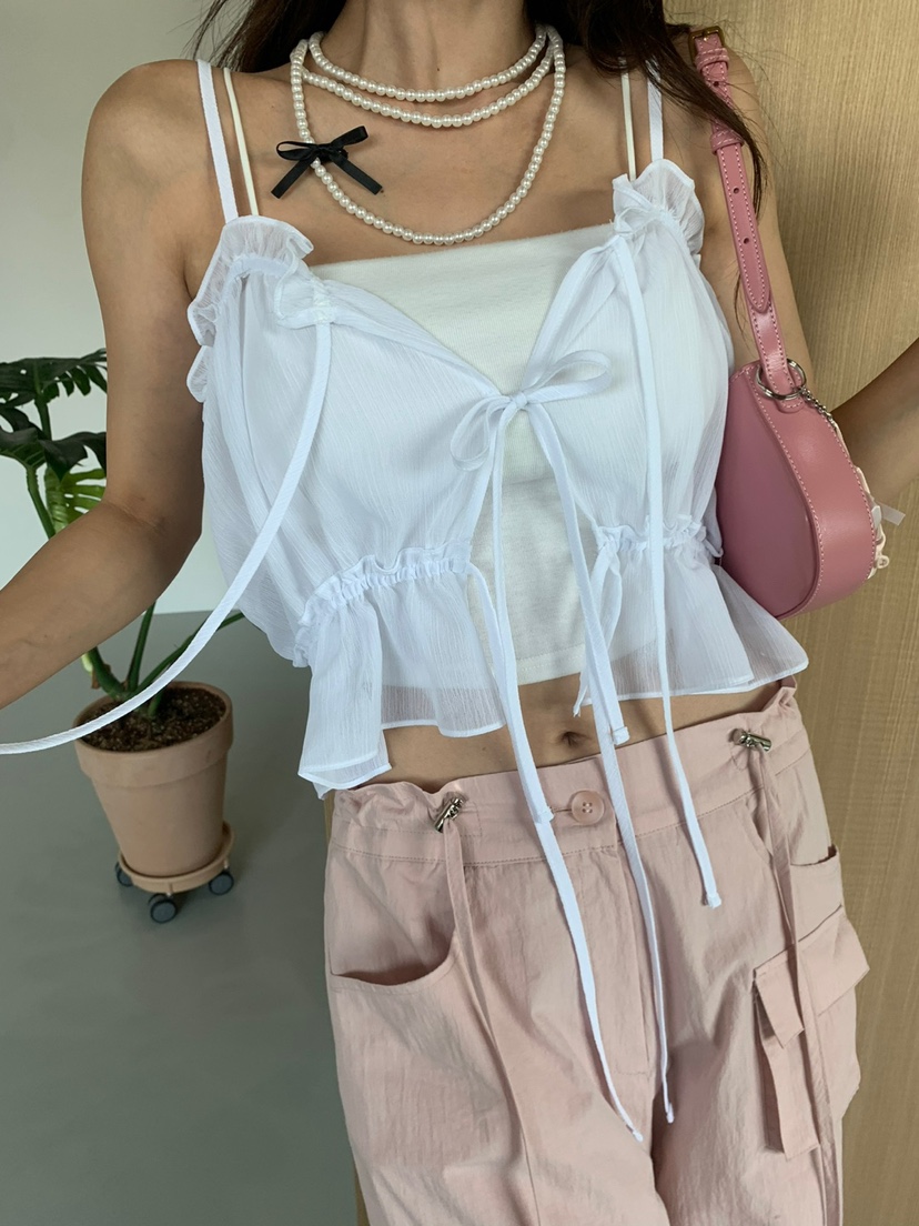 BANI BLUBH直郵韓國代購女裝新款推薦時尚休閑熱賣吊帶背心BABYTOUCH吊帶/背心