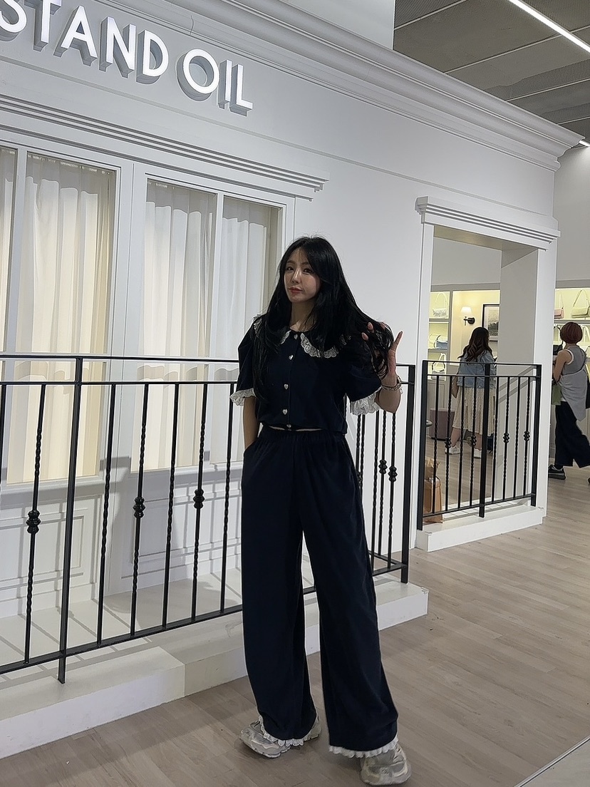 PALETTE直郵韓國代購女裝新款熱賣推薦真品職業休閑褲闊腿褲PALETTE休閑褲