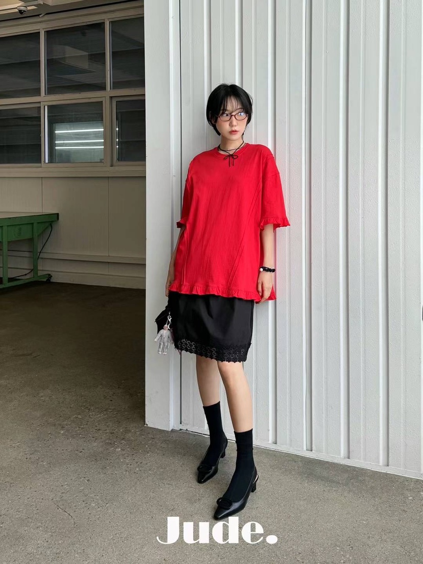 HEYJUDE直郵韓國代購女裝新品熱賣推薦休閑24春夏時尚T恤HEYJUDET恤圖色2