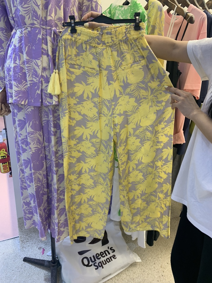 H.1ST韓國直郵女裝新品休閑職業熱賣24春夏推薦休閑褲流蘇HER休閑褲