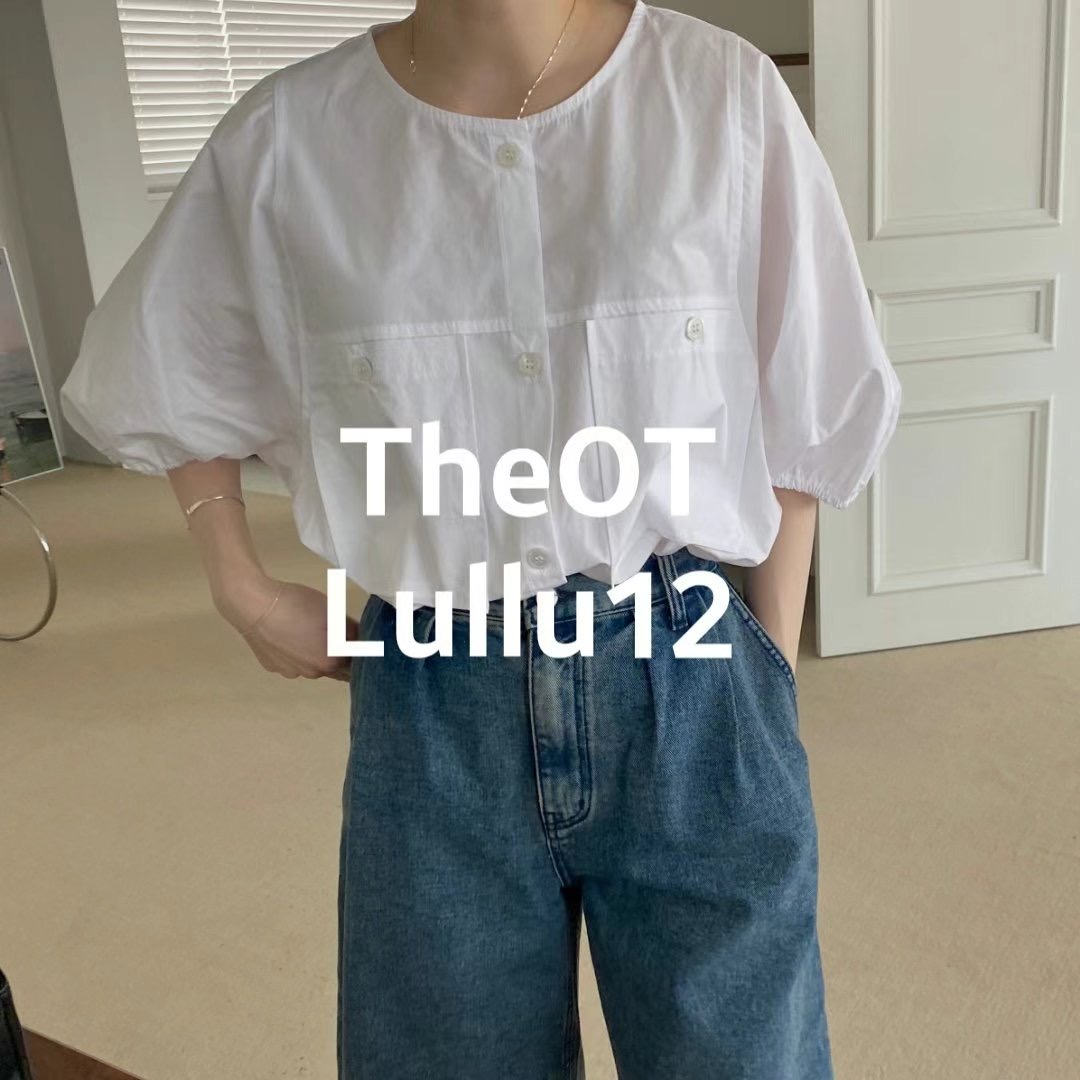 LULLU12-룰루12-OT直郵韓國代購女裝新品休閑襯衫蕾絲衫LULLU12-룰루12-OT襯衫/蕾絲衫
