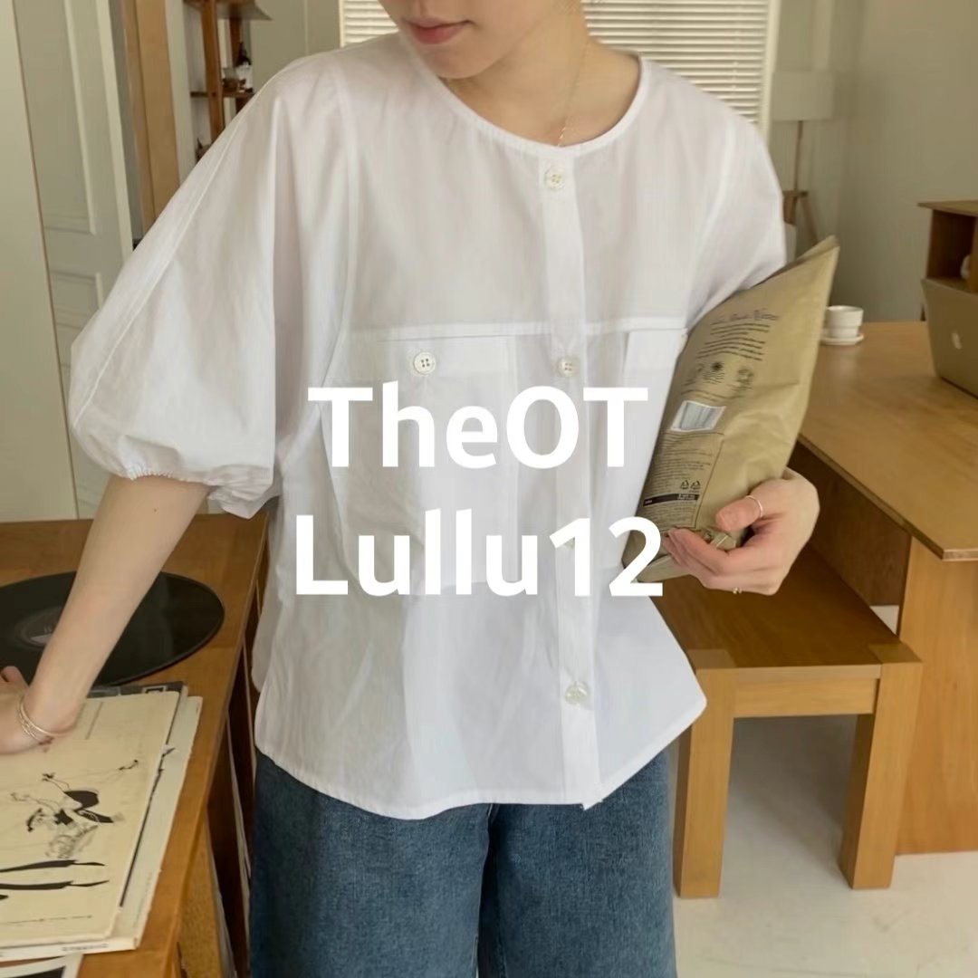 LULLU12-룰루12-OT直郵韓國代購女裝新品休閑襯衫蕾絲衫LULLU12-룰루12-OT襯衫/蕾絲衫