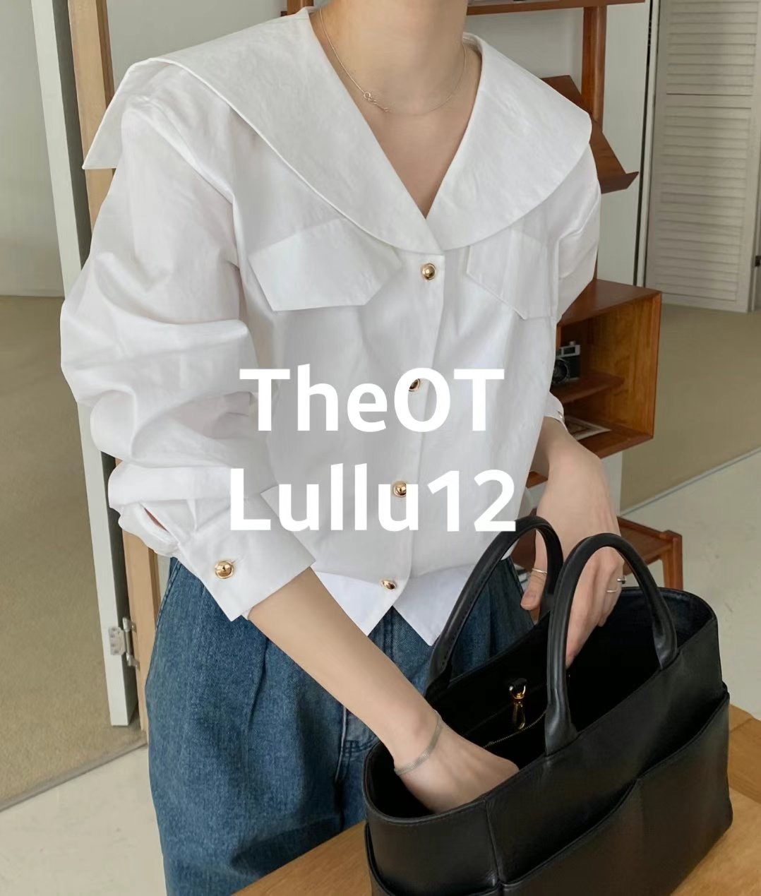LULLU12-룰루12-OT直郵韓國代購女裝新品真品襯衫蕾絲衫LULLU12-룰루12-OT襯衫/蕾絲衫圖色2