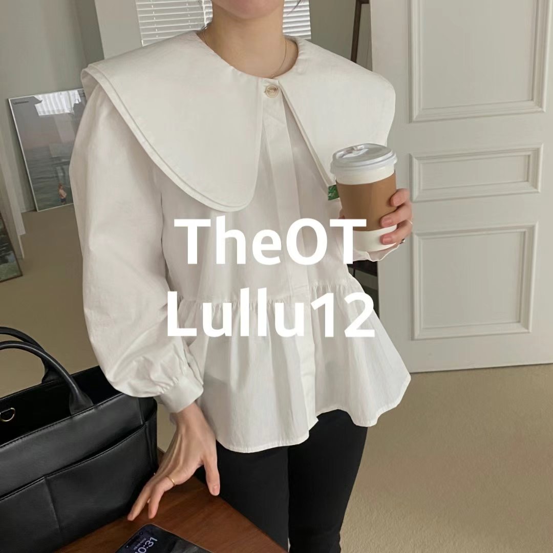 LULLU12-룰루12-OT直郵韓國代購女裝新品職業襯衫蕾絲衫LULLU12-룰루12-OT襯衫/蕾絲衫
