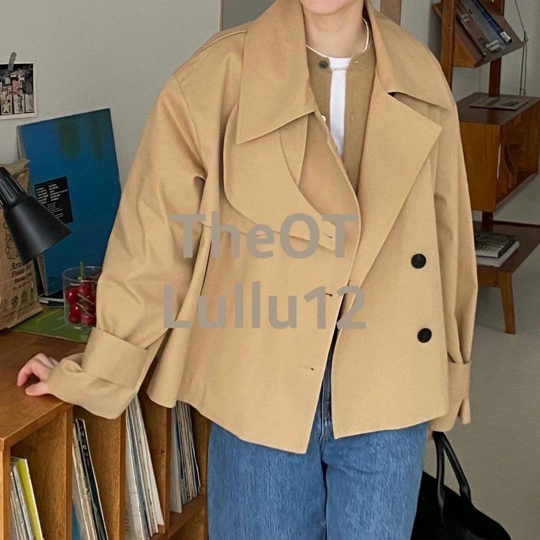LULLU12-룰루12-OT韓國直郵女裝新品熱賣時尚短款大衣LULLU12-룰루12-OT短款大衣