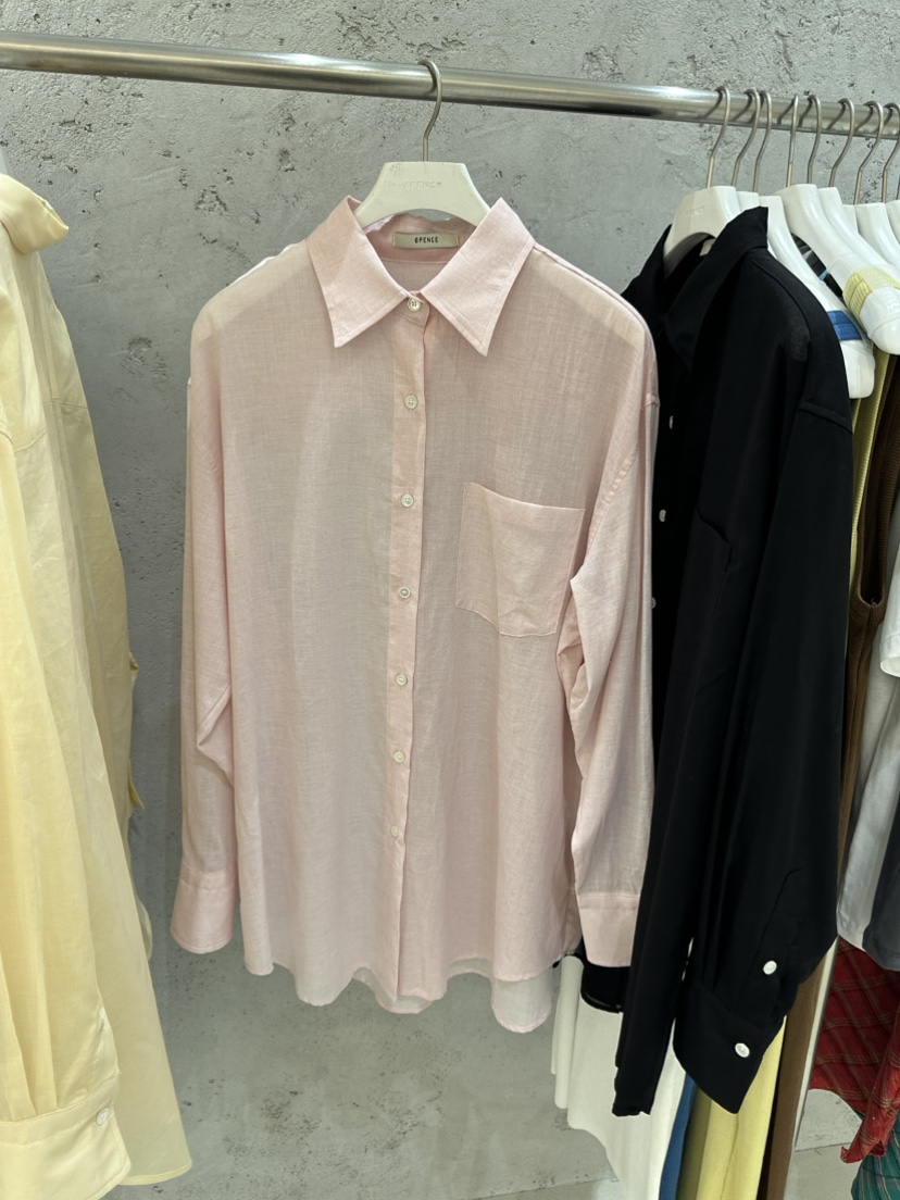 6PENCE韓國直郵東大門代購女裝新品休閑24春夏襯衫蕾絲衫6PENCE-P襯衫/蕾絲衫圖色3