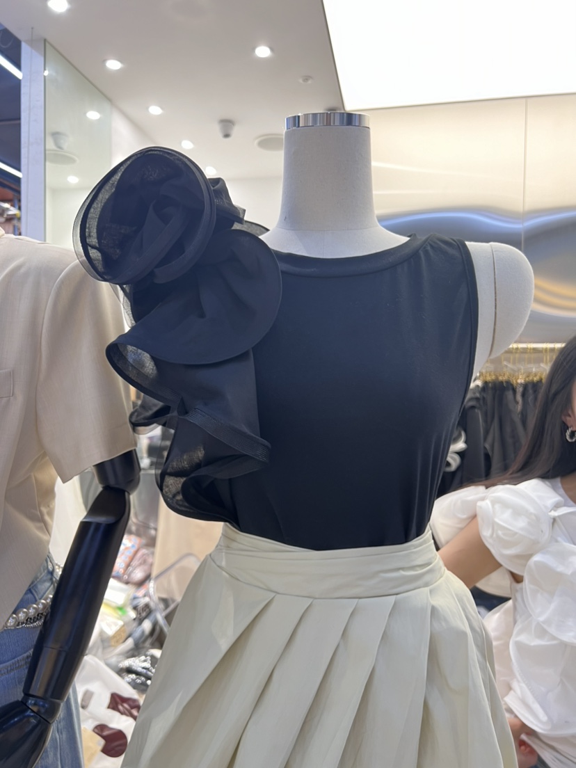 CHARLES THE SECOND韓國直郵東大門代購女裝新品休閑職業T恤CHARLES THE SECOND/CHEAP-CHICT恤圖色2