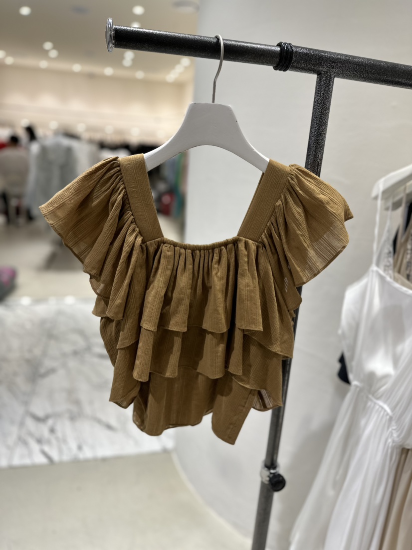 ELFIN韓國直郵東大門實拍女裝新款推薦職業時尚熱賣襯衫蕾絲衫TOPDRESSING襯衫/蕾絲衫圖色3