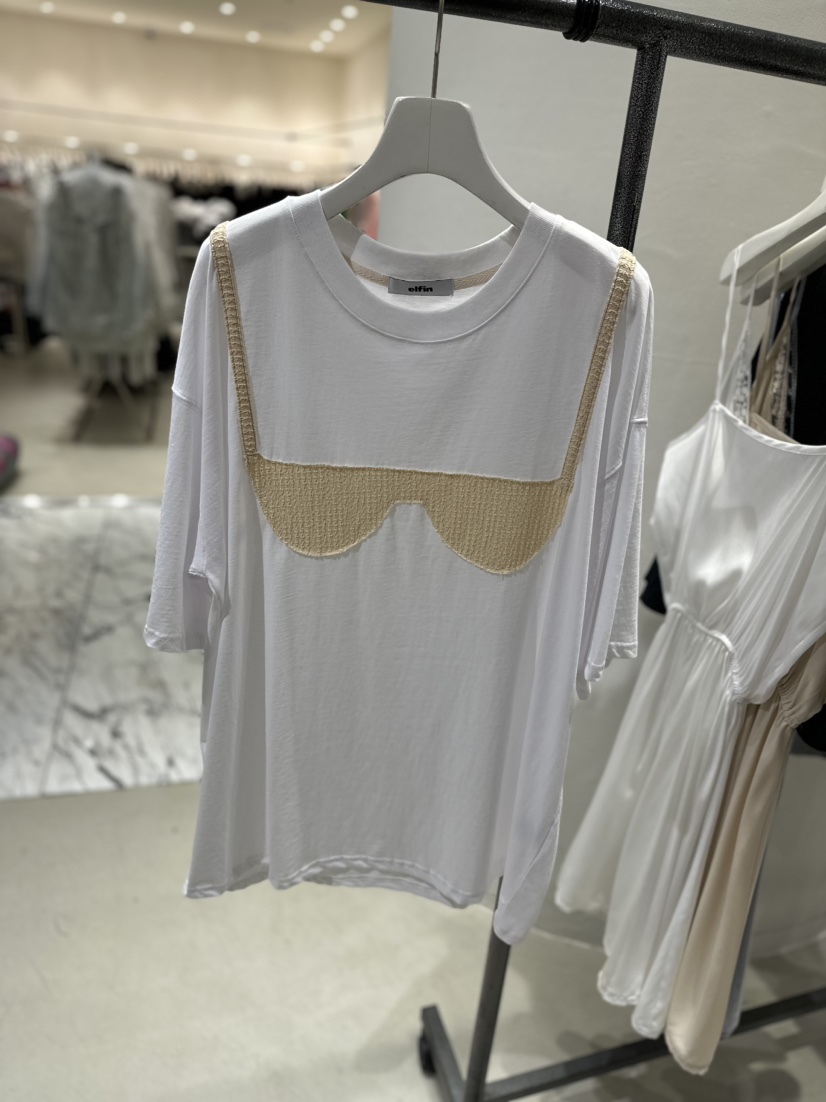 ELFIN韓國直郵東大門代購女裝新款時尚職業真品人氣休閑T恤TOPDRESSINGT恤