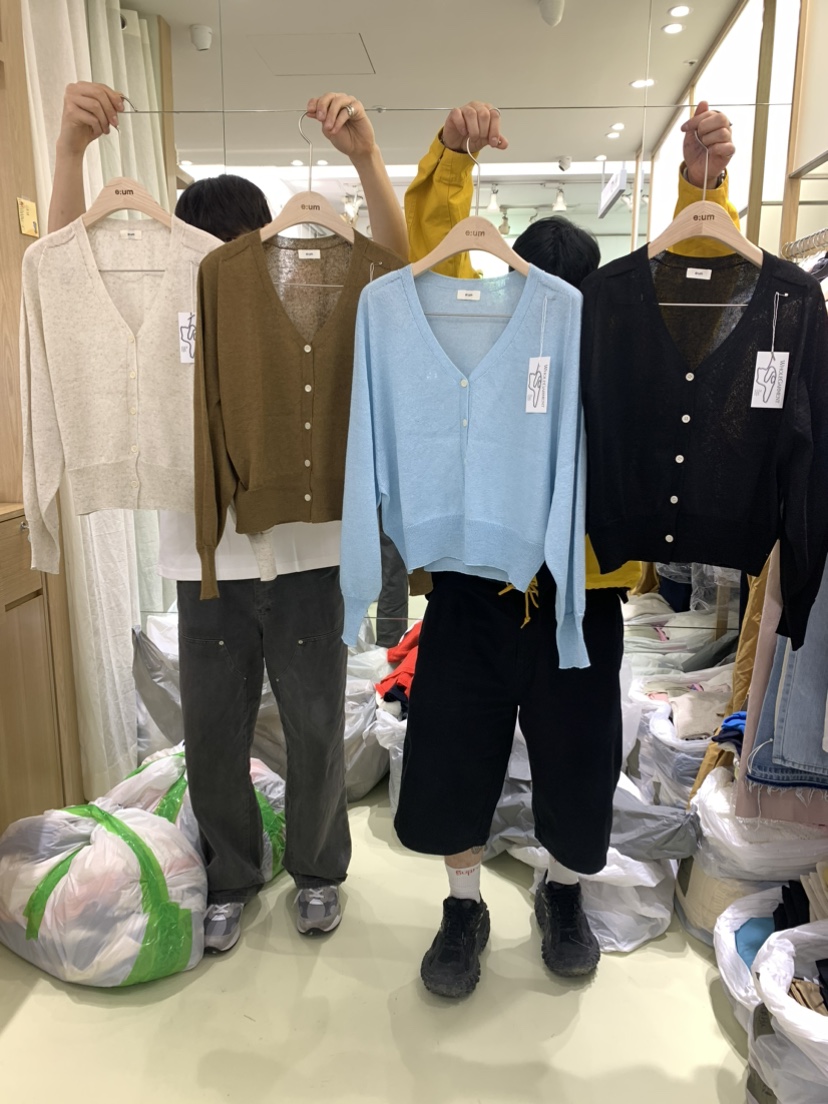 eum直郵韓國代購女裝新款時尚職業熱賣休閑真品推薦24春夏針織衫EUM針織衫