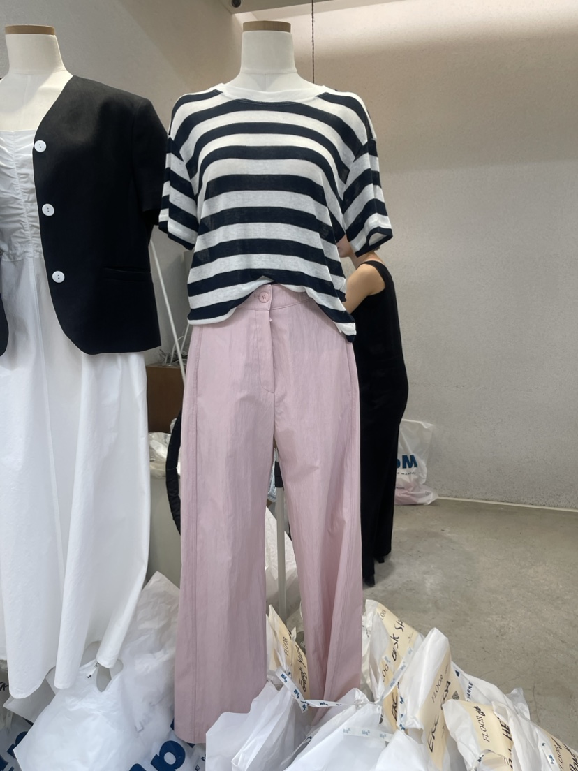 FLOOR直郵韓國代購女裝新款休閑時尚人氣24春夏熱賣推薦T恤DRESS ROOMT恤