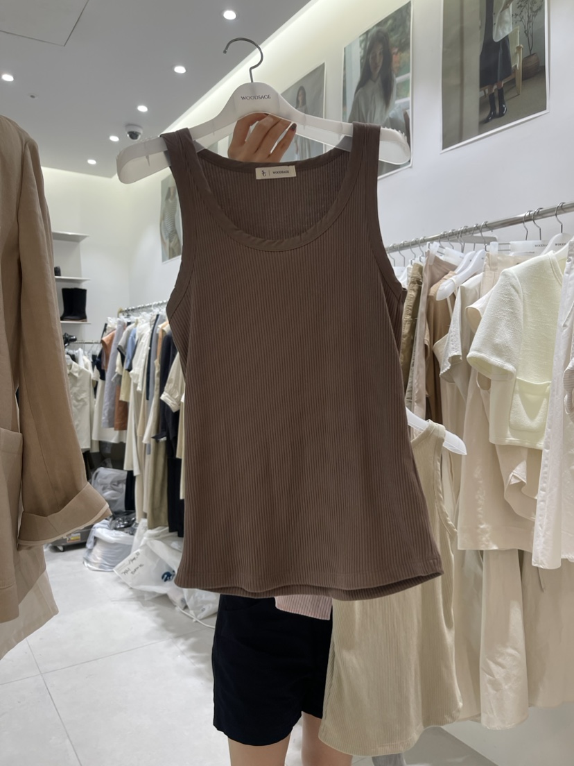 WOOD SAGE韓國直郵女裝新款真品職業人氣時尚休閑吊帶背心WOOD SAGE吊帶/背心圖色3