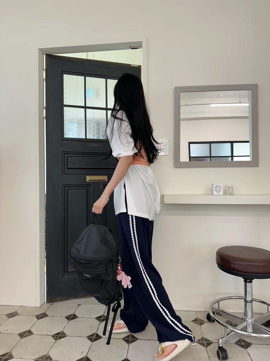 BLACK LADY韓國直郵東大門實拍女士新款推薦時尚人氣休閑褲BLACK LADY休閑褲