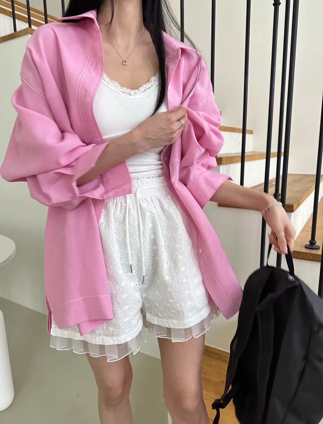 BLACK LADY韓國直郵東大門實拍女裝新品熱賣真品襯衫蕾絲衫BLACK LADY襯衫/蕾絲衫圖色2