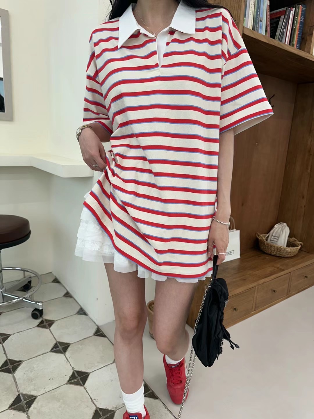 BLACK LADY韓國直郵女裝新品人氣時尚真品推薦熱賣職業T恤BLACK LADYT恤