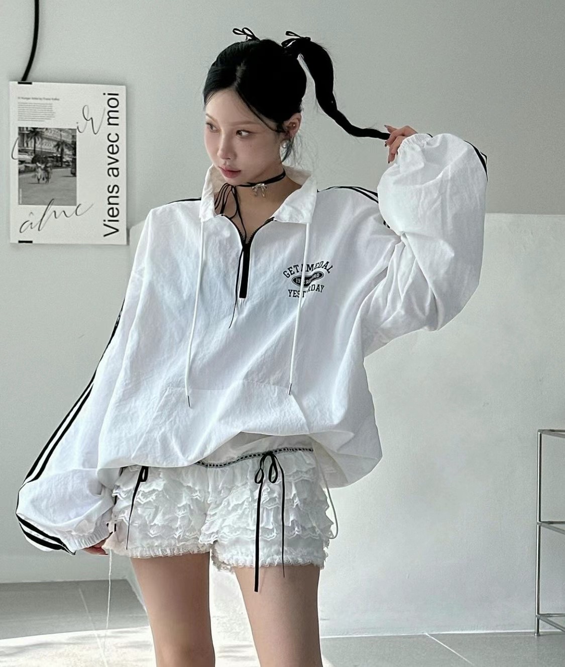 BLACK LADY直郵韓國代購女裝新品職業24春夏休閑人氣衛衣BLACK LADY衛衣圖色2