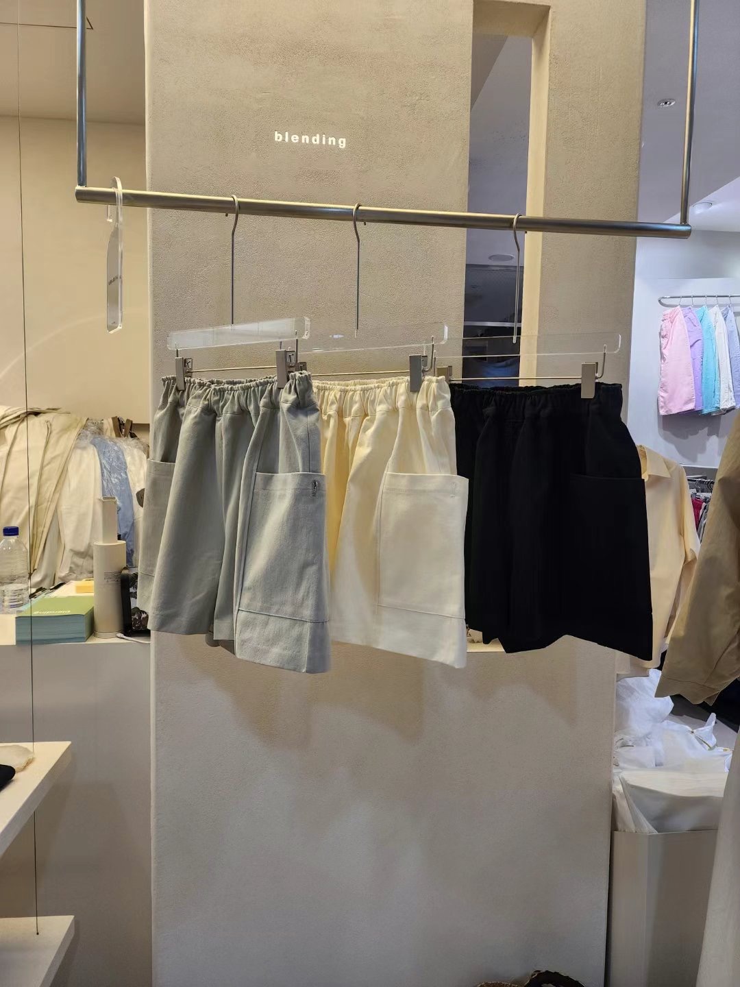 BLENDING韓國直郵女裝新品職業休閑真品24春夏人氣推薦短褲BLENDING短褲圖色3左三色