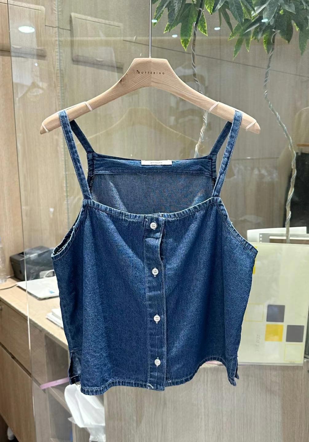 BUTTERING直郵韓國代購女裝新款休閑時尚熱賣24春夏吊帶背心OMAR___吊帶/背心