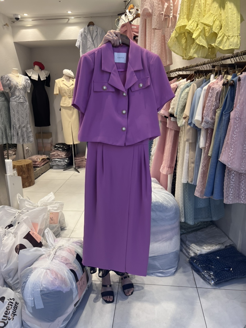 Cat.s韓國直郵女士新品職業時尚人氣熱賣休閑推薦24春夏套裝Cat.s____套裝圖色2