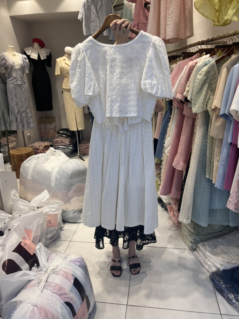 Cat.s韓國直郵女裝新款人氣推薦休閑24春夏時尚套裝刺繡Cat.s____套裝