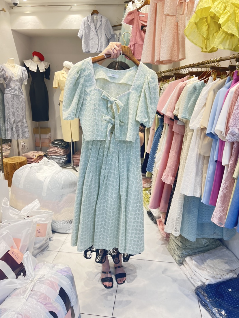 Cat.s韓國直郵女裝新款人氣推薦休閑24春夏時尚套裝刺繡Cat.s____套裝圖色2