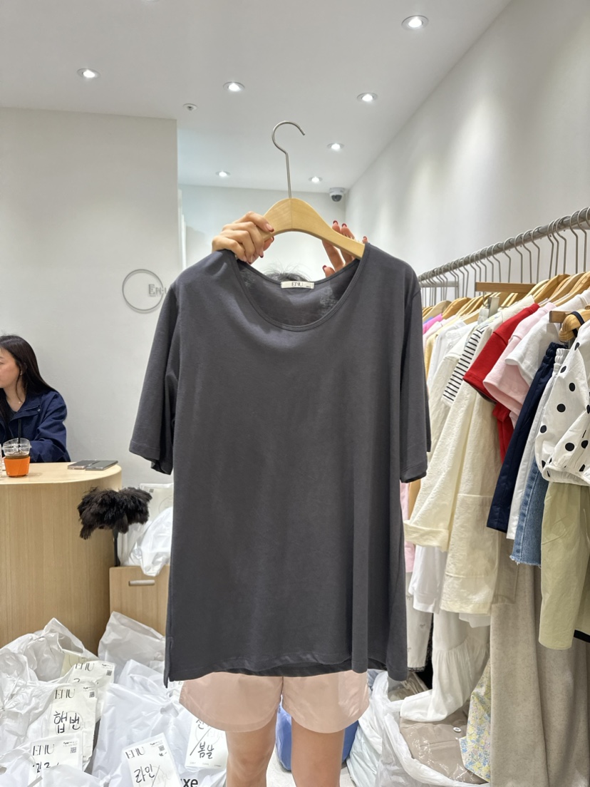 EN.U韓國直郵東大門實拍女裝新品休閑人氣真品推薦職業T恤EN.UT恤圖色4